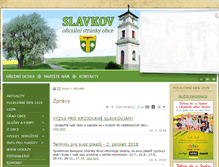 Tablet Screenshot of obecslavkov.cz